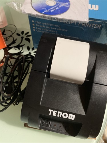 Terow Thermal Receipt Printer POS-5890K POS Printer Black USB  - Picture 2 of 8