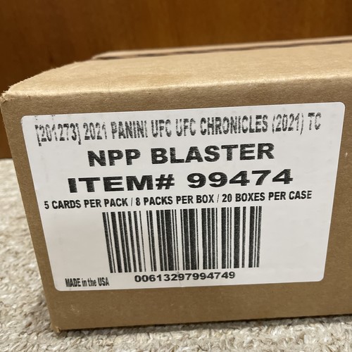 2021 Panini UFC CHRONICLES WERKSEITIG VERSIEGELTER BLASTER 20 BOX HÜLLE BRANDNEU Neu im Karton - Bild 2 von 2