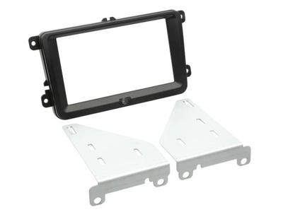 Radioeinbauset 2 DIN passend für Skoda Fabia 5J 03/2007-06/2014 schwarz