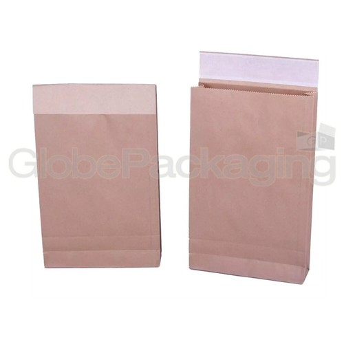 200x SACCHETTI POSTALI FORTI ECO-COMPATIBILI KRAFT 190x300x50mm (7x12x2") - Foto 3 di 6
