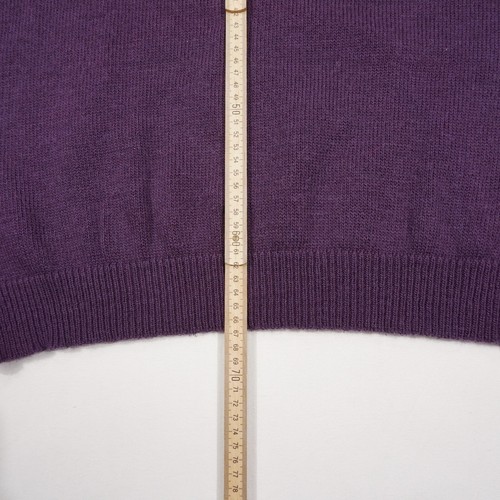 Peter Hahn Herren Pullover Gr. L / XL lila Strickpullover Langarm Rundhals Wolle - Bild 15 von 23