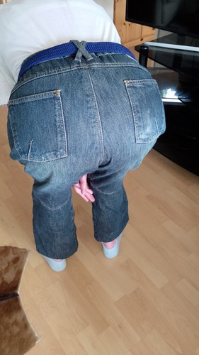 Bikehose Jeans , Blau,Mit Hüft- und Knieprotektoren in Kevlartaschen, Gr 54 / 32 - Bild 7 von 7