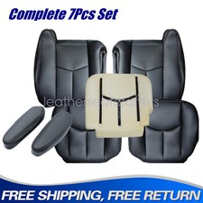 For 2003-2006 Chevy Silverado 1500 2500 Hd Front Seat Cover Foam Cushion Black