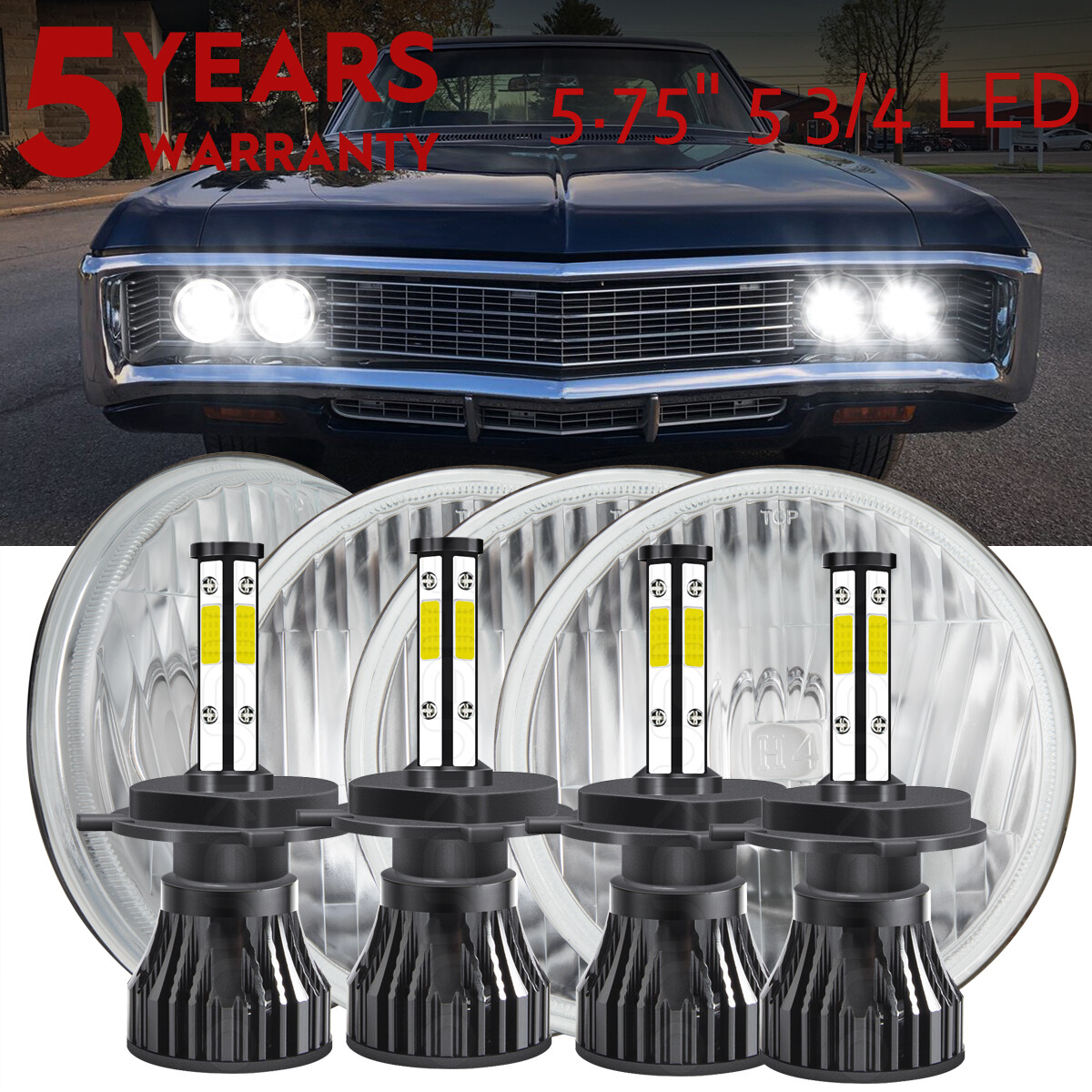 For Oldsmobile Delta 88 1965-1975 5-3/4 5.75