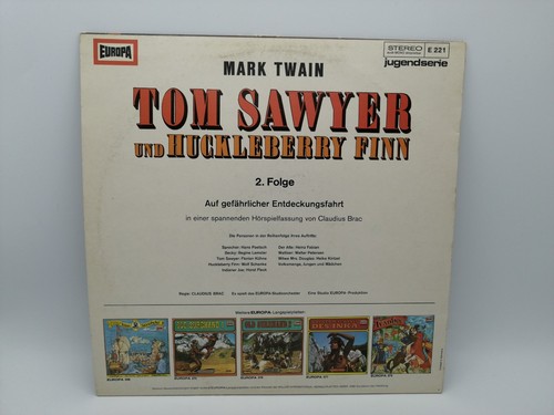 Vinyl Schallplatte Tom Sawyer und Huckleberry Finn EUROPA No.2 Gefährliche Fahrt - Foto 3 di 9