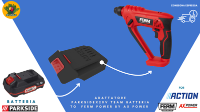 #ad #ad adattatore parkside x20 team to Ferm ax power 20v Action EUR 21.49