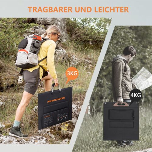 MHPOWOS Portable Solar Panel 110W / 220W / 440W Kompakte Solaranlage Für Camping - Bild 8 von 37