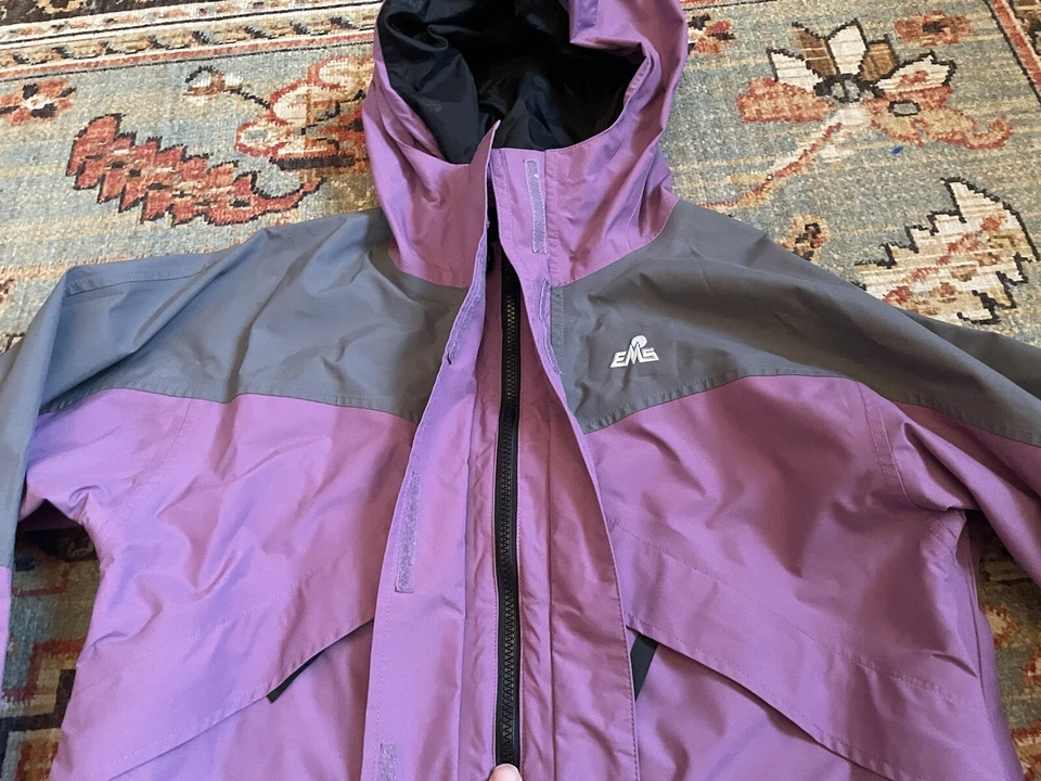 Chaqueta Eastern Mountain Sports EMS GORE-TEX XCR Shell púrpura gris para mujer M Foto 4 de 4