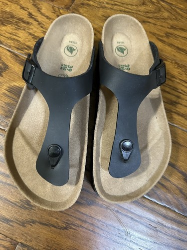 Papillio Gizeh Womens Size 39 Standard Platform Sandals Black New Without Box - Picture 5 of 10
