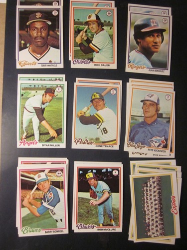 1978 Topps Baseball Pick Choose Complete Your Set(1-250) NM, NM/MT - Updated - Picture 243 of 249