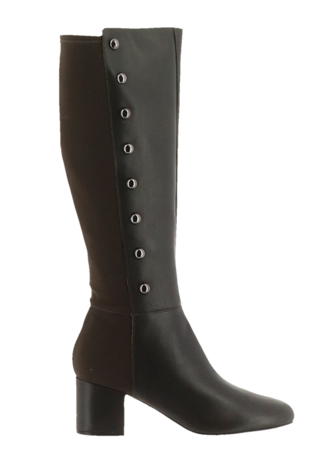 Isaac Mizrahi Cuero con Tachuelas botas Altas Tacón en Bloque verde Oliva 8.5M Isaac Mizrahi Cuero Cuero Cuero con Tachuelas botas Altas Tacón en Bloque verde Oliva 8.5M barato en línea
