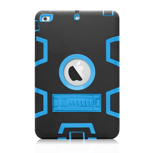 Stoßfeste Hartkunststoff Gummi Abdeckung Etui Ständer für Apple iPad Mini 1/2/3 - Bild 19 von 51