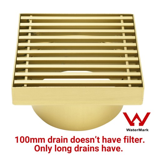 Brushed Gold 600/800/900mm Stripe Linear Shower Grate Floor Drain 50mm Waste - Picture 4 of 50