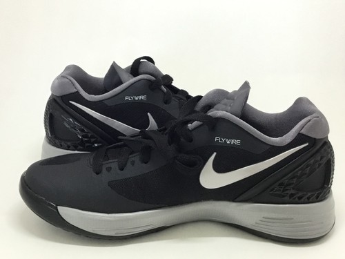 Nike Women's Volley Zoom Hyperspike Size 5 Black Metallic Silver 585763-001 NEW - Picture 4 of 7