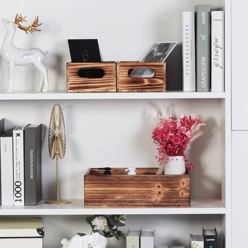 Wood Crates Box For Display, Rustic Crate Storage Decorative Boxes - Picture 6 of 7