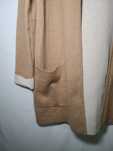 Christopher & Banks Cotton Long Sleeve Oversized Knit Cardigan Sz S w/ Pockets - Picture 2 of 6