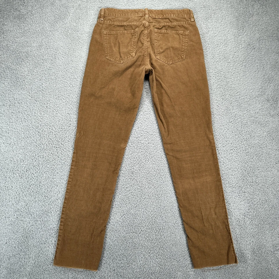 Tommy Hilfiger Pants Womens 26 Brown City Fit Corduroy Vintage Matchstick Cotton - Image 2 of 4