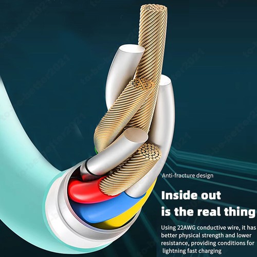 USB C Cable Fast Charging Data Cord Liquid Silicone Type C For Android Iphone - Picture 10 of 16