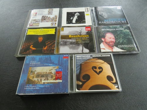 BEETHOVEN - Symphonies/Fidelio/Violin Concerto - 8 x CD Job lot - Solti/Kleiber - Picture 1 of 10