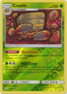11//236 Reverse Holo Foil Pokemon Unified Minds Crustle