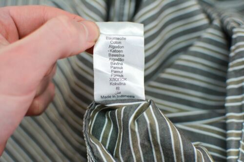 Camel Active Men's Oxford Casual Shirt One Pocket Long Sleeve Stripes Size 2XL - Picture 5 of 6