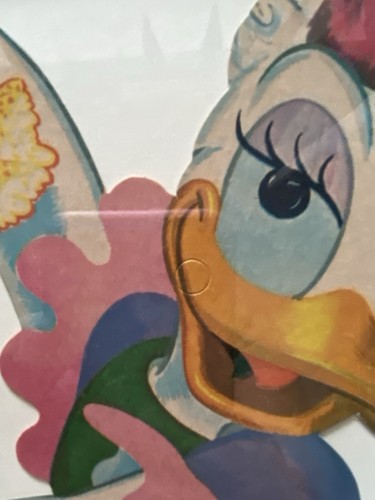 1960’s Dennison Disney’s Daisy Duck Cardboard Cut Out Decoration in Frame - Picture 5 of 6
