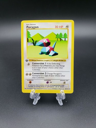 Pokemon TCG 1st Edition Shadowless Porygon 39/102 Base Set Non-Holo - Picture 1 of 2