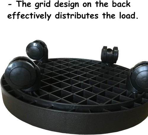 2 Pack of 11 Inch Heavy Duty Plant Caddy with Wheels,Rolling Plant Stand Pot Tro - Picture 4 of 8