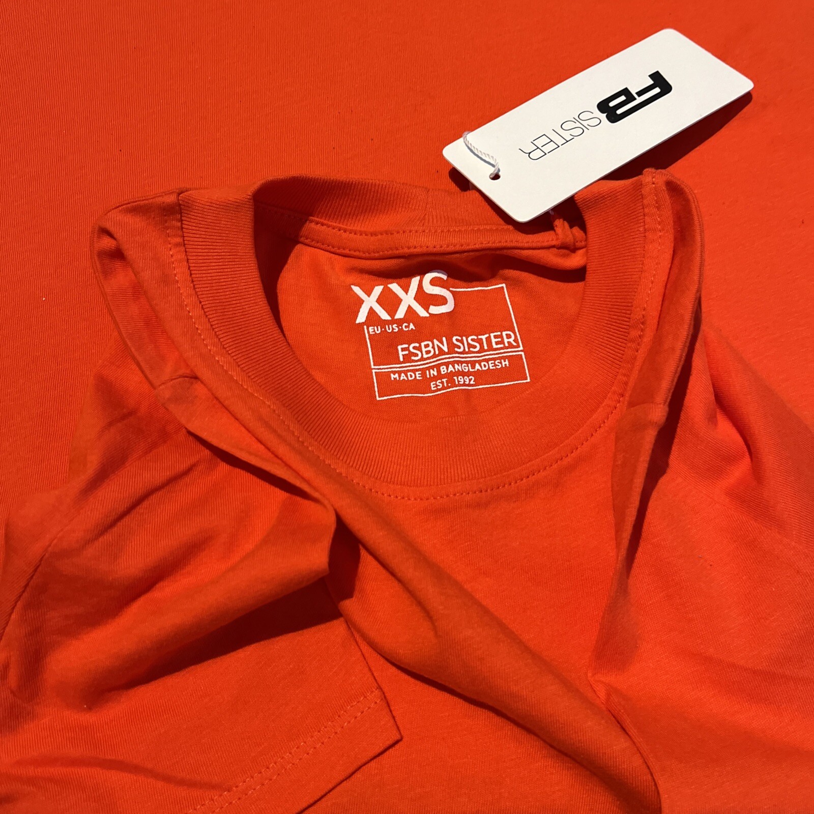 T-Shirt Unisex XXS FB Sister Orange neu