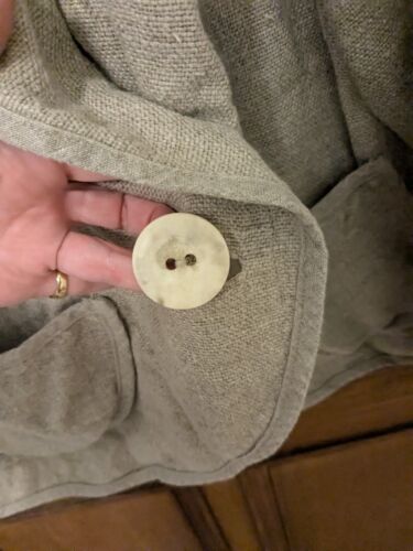 GRIZAS heavy linen jacket, size L (50'' bust so size 16-20?), taupe/beige, PLUS - Picture 8 of 9
