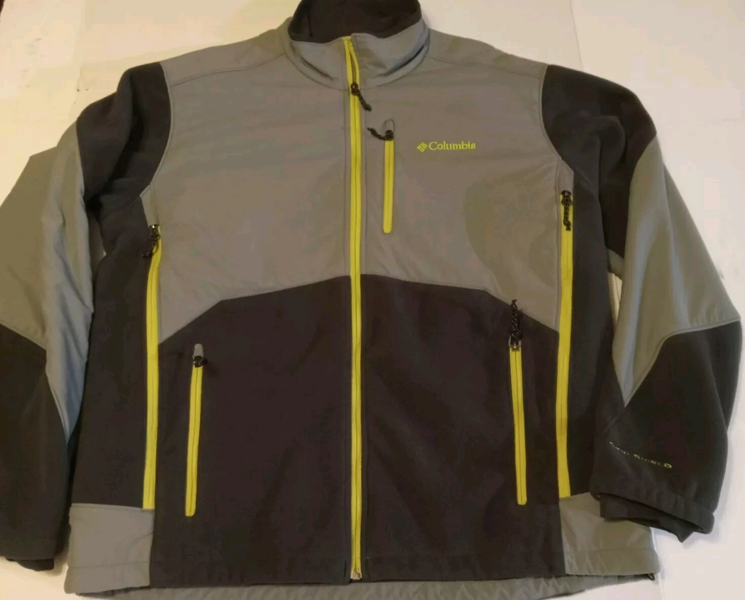 Adult Columbia XL Omin Shield Interchangeable Gray Grey Fleece Jacket