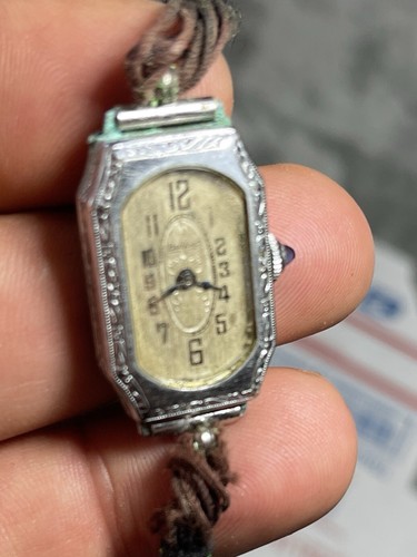 Orologio da polso donna Bedford design art deco anni '20. (Ha bisogno di riparazione) - Foto 2 di 7