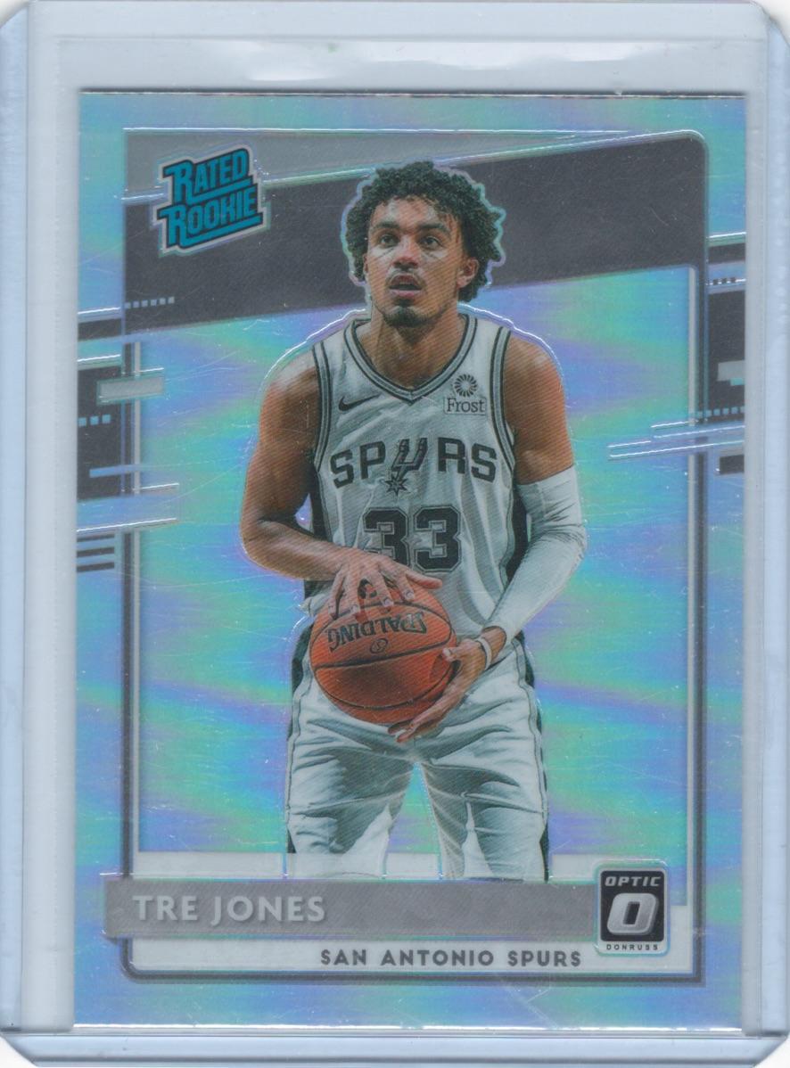 Tre Jones 2020-21 Donruss Optic #188 Holo San Antonio Spurs