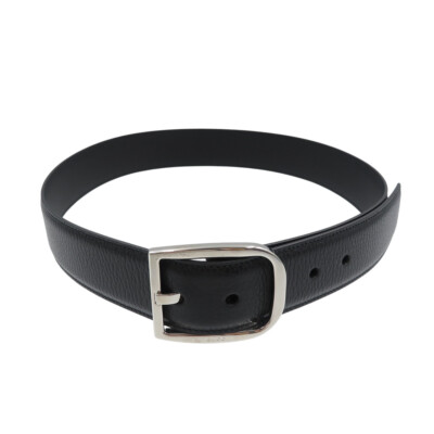AUTHENTIQUE ceinture GUCCI 449716 cuir noir boutiques 0984