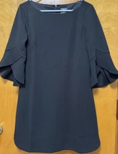 Vince Camuto Women’s Bell Flutter Tulip Sleeve Fully Lined Sheath Dress Sz 10