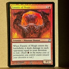 MTG ~ FOIL ~ Fanatic of Mogis ~ THS Theros ~ #121 ~ English ~ Played