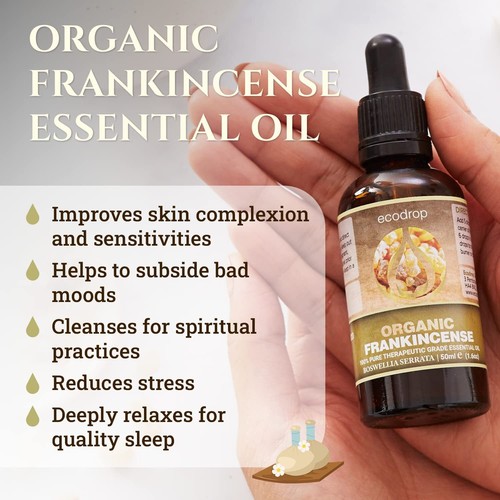 Frankincense Oil Organic Natural Therapeutic Grade Diffuser Oil for Aromatherapy - Picture 2 of 5