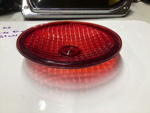 RED GUIDE D-68 light TURN SIgnaL 4-1/4” GLASS LENS Travel Trailer TRUCK Bus NOS - Picture 10 of 16