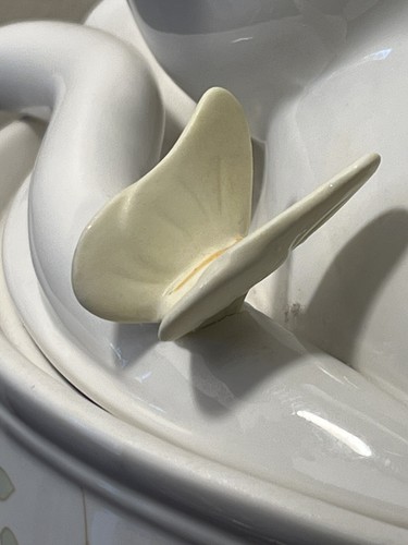 Lenox Butterfly Meadow by Louise Le Luyer Kitten Cat Cookie Jar Tulips Dragonfly - Picture 7 of 15