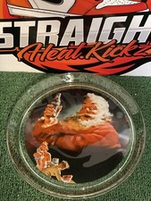 Vintage 1993 Santa Claus Coca Cola Glass Platter Coca Cola Company 13&rdquo;