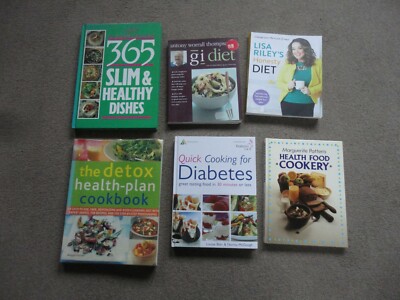JOB LOT OF  DIET COOKBOOKS LISA RILEY ANTHONY WORRALL HEALTH FOOD DETOX 365 SLIM