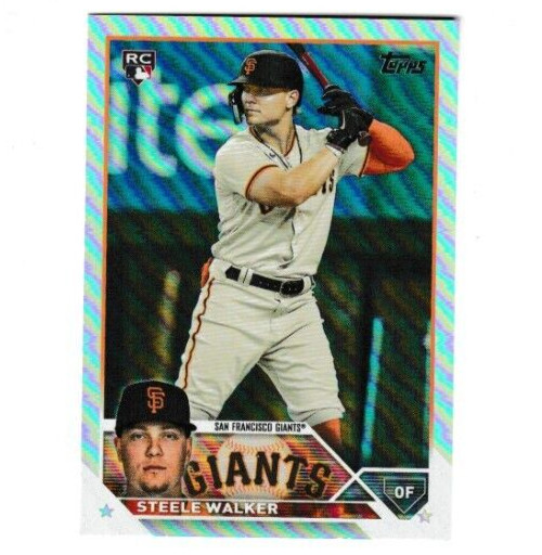 Steele Walker 2023 Topps Series 1 RAINBOW FOIL ROOKIE #264 SF Giants RC ⚾