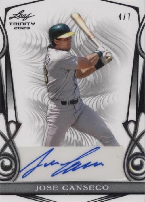 2023 Leaf Trinity - Jose Canseco #BA-JC3 - 1 of 2