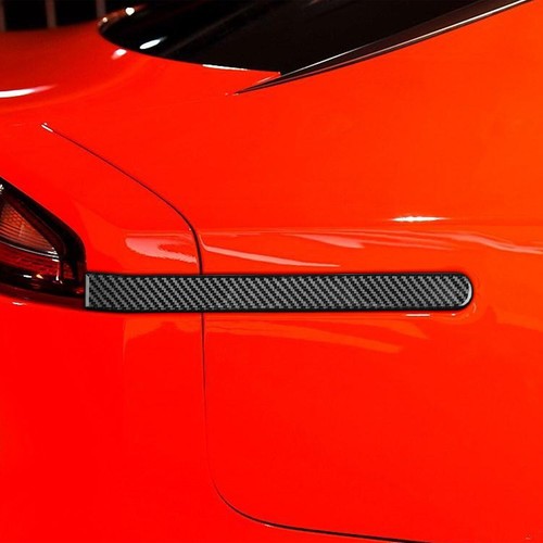 Real Carbon Fiber Rear Tail Lamp Side Brake Light Cover For Kia Stinger 2018-23 - Picture 6 of 9