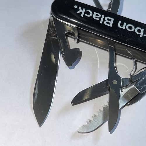 Victorinox 91mm HUNTSMAN Black Swiss Army Knife **Carbon Black** - Picture 7 of 10