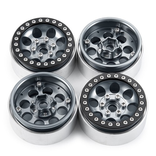 4PCS Beadlock Cerchio Ruota 1.9'' Ruote RC Cerchio Mozzo per 1/10 Traxxas TRX4 TRX6 SCX10 - Foto 19 di 20