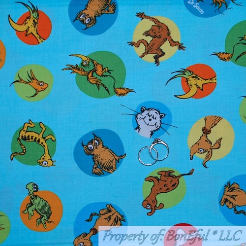 BonEful FABRIC FQ Cotton Quilt White Aqua Blue Teal Gold Metallic Bird Damask US - Picture 9 of 12