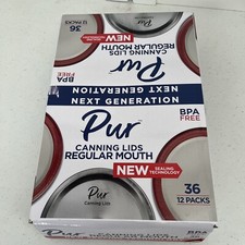 PUR Regular Mouth Canning Lids Case of 36 12 Pack Lids  432 Individual Lids