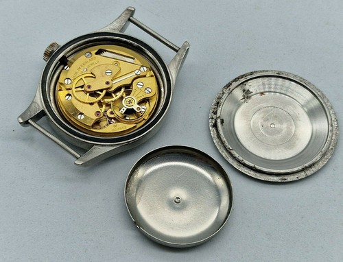 RARO 1968 W.W.W. RELOJ HOMBRE SMITHS 0239/68 MILITAR ORIGINAL ESFERA NEGRA - Imagen 8 de 8