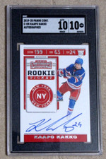 2019-20 Panini Contenders Kaapo Kakko RC Rookie Autographed SGC 10 Auto 10 GEM